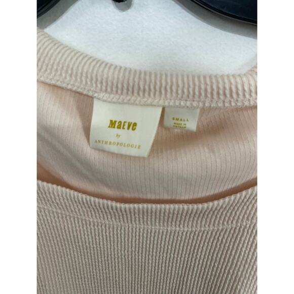 Maeve by Anthropologie Kasi Ribbed Draped Back Pullover Top Sz Small - Picture 5 of 7